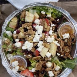 Town Cafe - Apple chicken salad with extra dressing
