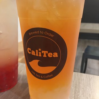 CaliTea - San Diego - Peach cantaloupe fruit tea with crystal boba. - Bubble Tea Near Me - San Diego, California CaliTea - San Diego - Peach cantaloupe fruit tea with crystal boba. - Bubble Tea Near Me - San Diego, California
