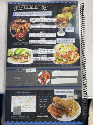 Menu photo 6 Mariscos El Camaron Loco Restaurant Riverside, CA Menu photo 6 Mariscos El Camaron Loco Restaurant Riverside, CA