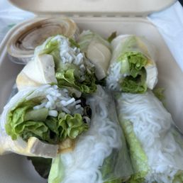 Spring rolls (I preferred it with the other red sauce they have)