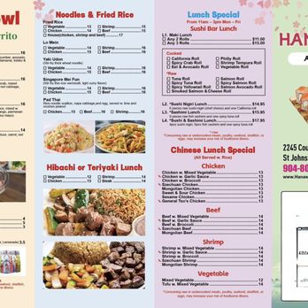 Hana Sushi - Asian Fusion Near Me - Saint Johns, Florida