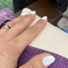 The white nail monstrosity that people ask of if I did myself. Changed us 190$