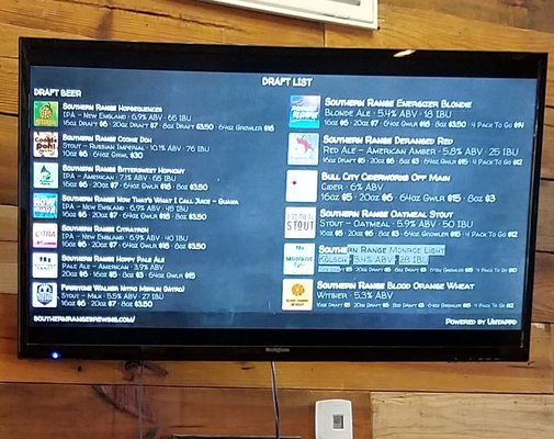Menu photo 2 Southern Range Brewing Co. Monroe, NC