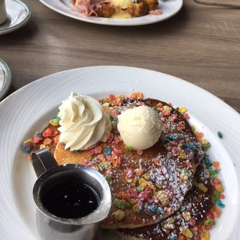 Great Maple - Fruity pebbles pancakes! - New American Near Me - Newport Beach, California Great Maple - Fruity pebbles pancakes! - New American Near Me - Newport Beach, California