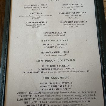 Estelle - Drink menu - Wine Bars Near Me - Saint Paul, Minnesota