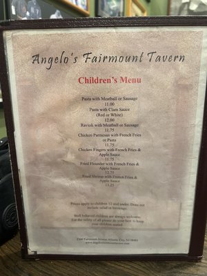 Menu photo 5 Angelo's Fairmount Tavern Atlantic City, NJ Menu photo 5 Angelo's Fairmount Tavern Atlantic City, NJ