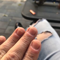 I had long nails before walking into the nail salons thanks for ruining them. I had long nails before walking into the nail salons thanks for ruining them. 