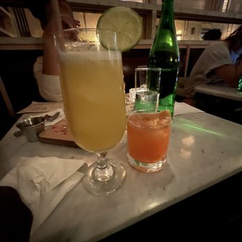 Elsa - Mango Shrub (left) and Hotel Danger! (Right) - Cocktail Bars Near Me - Brooklyn, New York