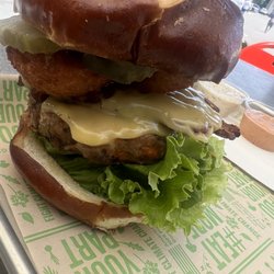 Next Level Clucker - Maverick burger w/ black bean patty instead of beyond $15