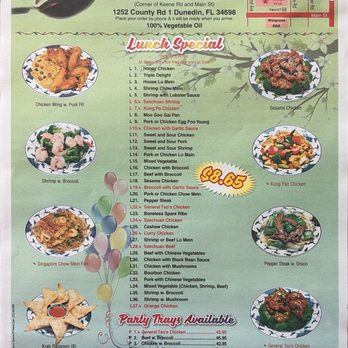 Happi Wok - Lunch Specials menu - Chinese Near Me - Dunedin, Florida Happi Wok - Lunch Specials menu - Chinese Near Me - Dunedin, Florida