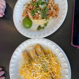 two plates of mexican food two plates of mexican food