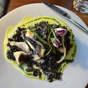 Dakan - Black Cod with Forbidden Rice and Trumpet Mushrooms / delicious! - New American Near Me - Nevada City, California
