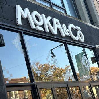 Moka & Co - Front sign - Coffee & Tea Near Me - Queens, New York Moka & Co - Front sign - Coffee & Tea Near Me - Queens, New York