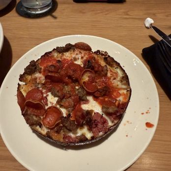 BJ's Restaurant & Brewhouse - Five Meat Pizza - American Near Me - Denton, Texas
