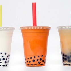 Moreno Family Donuts - Thai ice tea with boba & Milk tea.
