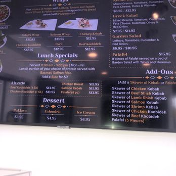 Kebab Bar - Menu - Mediterranean Near Me - Los Angeles, California Kebab Bar - Menu - Mediterranean Near Me - Los Angeles, California