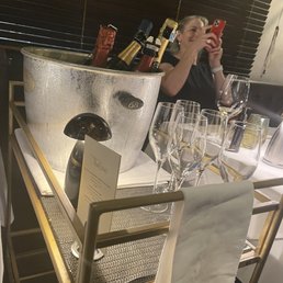 The Prosecco trolley is molto bene