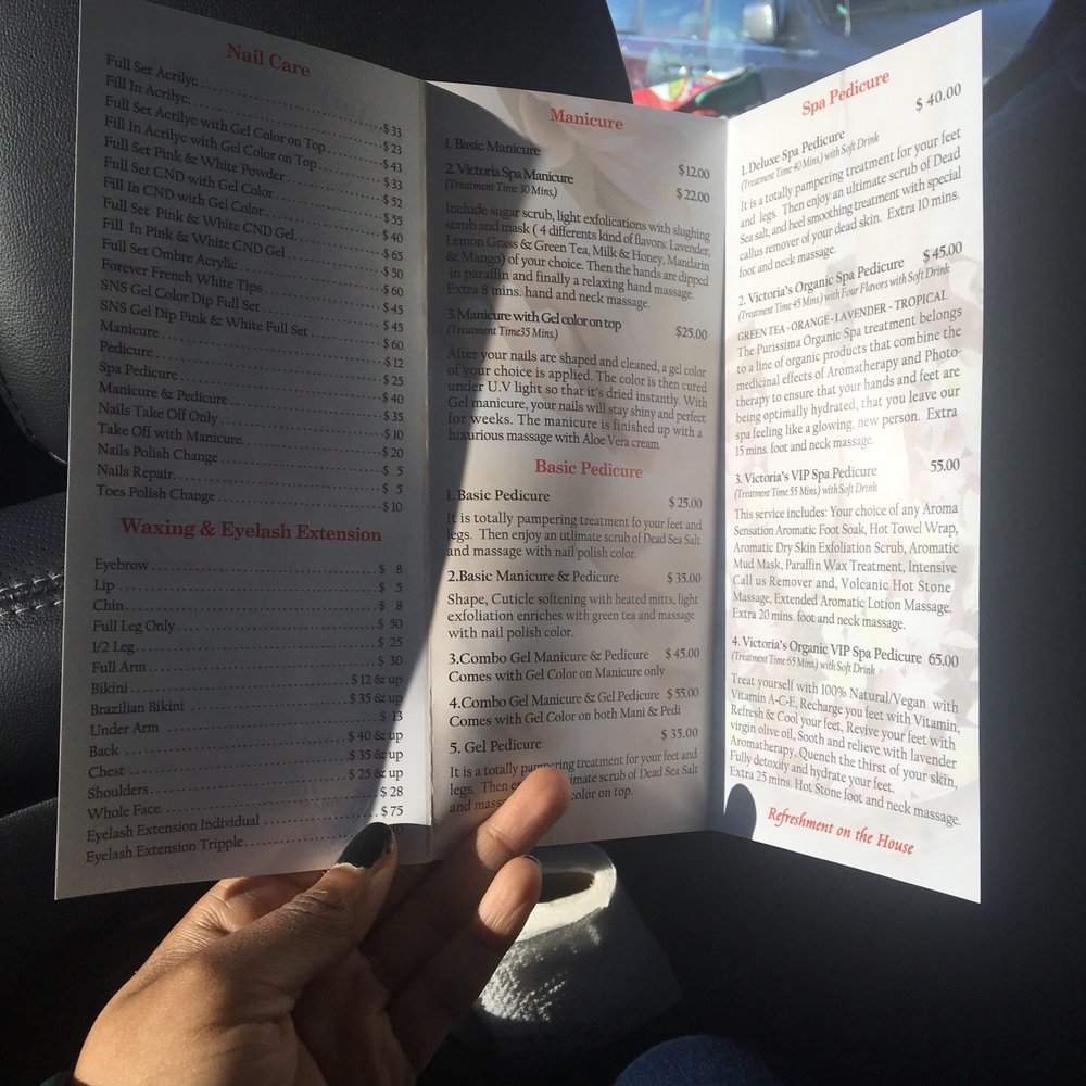 Victoria's Nails & Spa - Menu of services available - Massage Near Me - Valley Stream, New York Victoria's Nails & Spa - Menu of services available - Massage Near Me - Valley Stream, New York