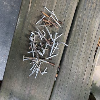 Power Home Remodeling - Just some nails I picked up after they left. - Windows Installation Near Me - Edison, New Jersey Power Home Remodeling - Just some nails I picked up after they left. - Windows Installation Near Me - Edison, New Jersey