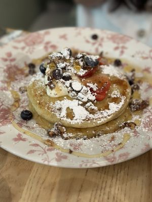 Photo of Café Bastille - Miami - Miami, FL, US. BERRIES & OATS GF PANCAKES.