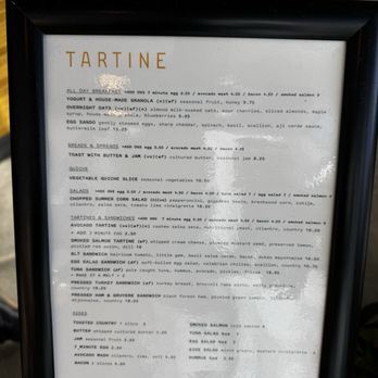 Tartine - Menu October 2025 - Bakeries Near Me - Los Angeles, California Tartine - Menu October 2025 - Bakeries Near Me - Los Angeles, California
