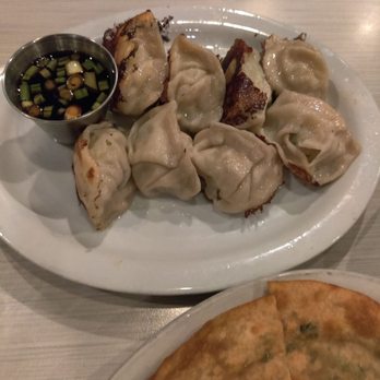 Blue Koi - Leawood - Shrimp dumplings (pan fried). - Chinese Near Me - Leawood, Kansas Blue Koi - Leawood - Shrimp dumplings (pan fried). - Chinese Near Me - Leawood, Kansas