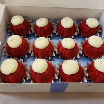 Nothing Bundt Cakes - A dozen of Red Velvet Bundtinis - Bakeries Near Me - Deerfield, Illinois
