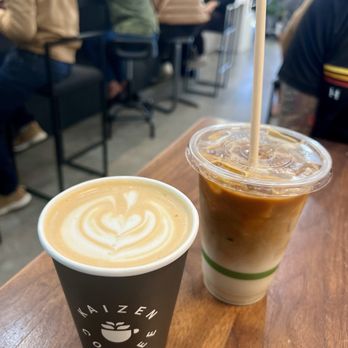 Kaizen & Coffee - hot miso caramel latte and okinawa brown sugar latte - Coffee & Tea Near Me - San Mateo, California Kaizen & Coffee - hot miso caramel latte and okinawa brown sugar latte - Coffee & Tea Near Me - San Mateo, California
