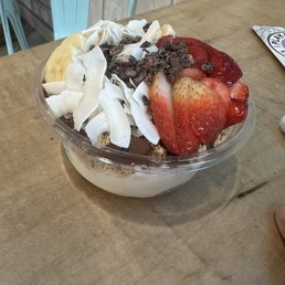 Hazelnut Coco-coconut bowl with added extra granola Hazelnut Coco-coconut bowl with added extra granola