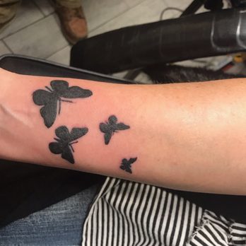 Carmel Tattoo - Butterfly's in memory of my beautiful mother, R.I.P. - Tattoo Near Me - Carmel, Indiana