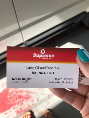 SUPREME LUBE AND OIL