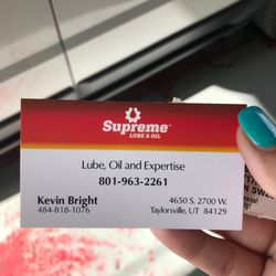 SUPREME LUBE AND OIL