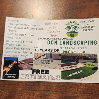 GCN Landscaping - a business card for a landscaping company - Landscaping Near Me GCN Landscaping - a business card for a landscaping company - Landscaping Near Me