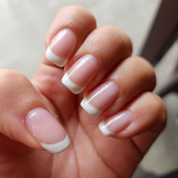 Oxygenix Nail Lounge - left hand, after a week. how you look, the girl did not remove my cuticles well - Nail Salons Near Me - Boynton Beach, Florida Oxygenix Nail Lounge - left hand, after a week. how you look, the girl did not remove my cuticles well - Nail Salons Near Me - Boynton Beach, Florida