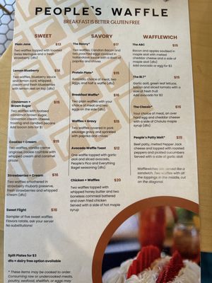 Menu photo 1 People’s Waffle Spokane, WA Menu photo 1 People’s Waffle Spokane, WA