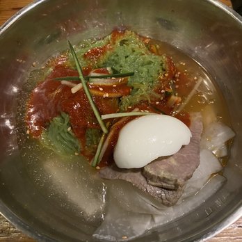 Jongro BBQ - spicy green tea noodles - Korean Near Me - New York, New York