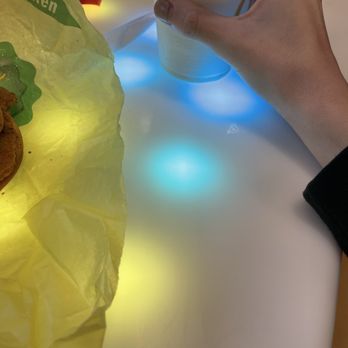 McDonald's - color changing light table - Fast Food Near Me - Gorman, California