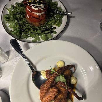 Siena Restaurant - Grilled Octopus and Eggplant Stack - Diners Near Me - Snyder, New York