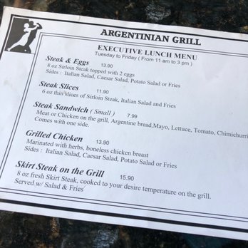 Argentinian Grill - Executive Lunch. - Argentine Near Me - Boca Raton, Florida