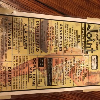 The Joint - The Menu - Barbeque Near Me - New Orleans, Louisiana
