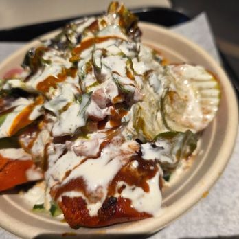 Kebab Express Halal Grill - Chicken breast and Tandoori chicken bowl trusted me its sauced up and bossed up lol - Halal Near Me - Syosset, New York Kebab Express Halal Grill - Chicken breast and Tandoori chicken bowl trusted me its sauced up and bossed up lol - Halal Near Me - Syosset, New York