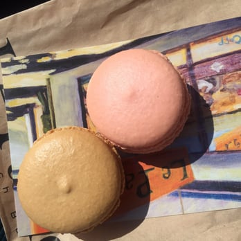Le Panier - A salted caramel and raspberry macaroons. - Bakeries Near Me - Seattle, Washington Le Panier - A salted caramel and raspberry macaroons. - Bakeries Near Me - Seattle, Washington