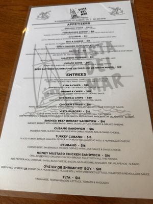 Menu photo 1 Vista Del Mar Eureka, CA