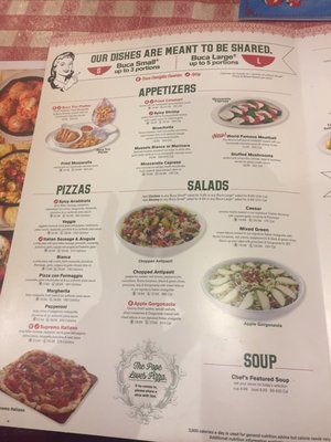 Menu photo 5 Buca di Beppo Italian Restaurant St. Paul, MN
