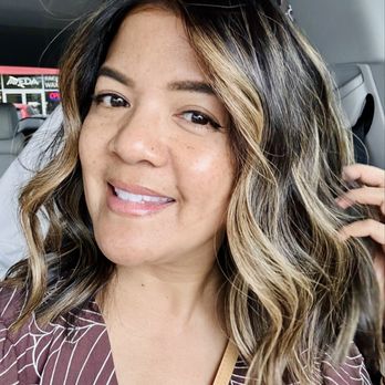 The Studio Hue Salon: Aveda - Highlights and some beachy waves! Thank you, Lily! - Hair Salons Near Me - Las Vegas, Nevada