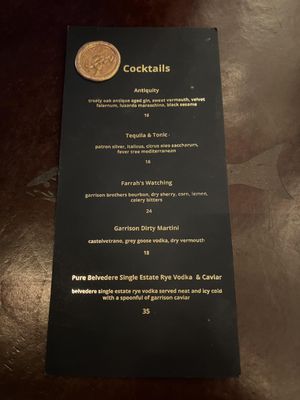 Menu photo 8 Garrison Austin, TX