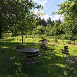 Deister Alm - Hinterer Biergarten.