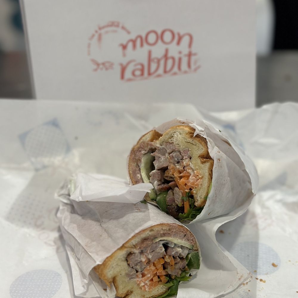 Moon Rabbit - a sandwich cut in half - Bubble Tea Near Me - Los Angeles, California Moon Rabbit - a sandwich cut in half - Bubble Tea Near Me - Los Angeles, California