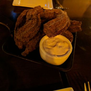 Bosscat Kitchen & Libations - Red Velvet Churros - New American Near Me - Houston, Texas