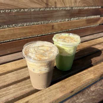 Academic Coffee - Banana Cream Hojicha + Banana Cream Matcha - Coffee & Tea Near Me - Santa Clara, California Academic Coffee - Banana Cream Hojicha + Banana Cream Matcha - Coffee & Tea Near Me - Santa Clara, California
